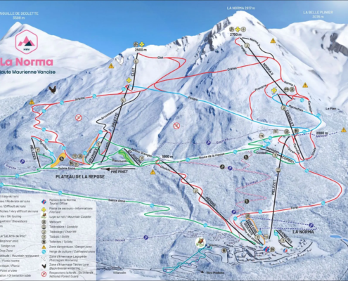 skikaart van skigebied La Norma 2024