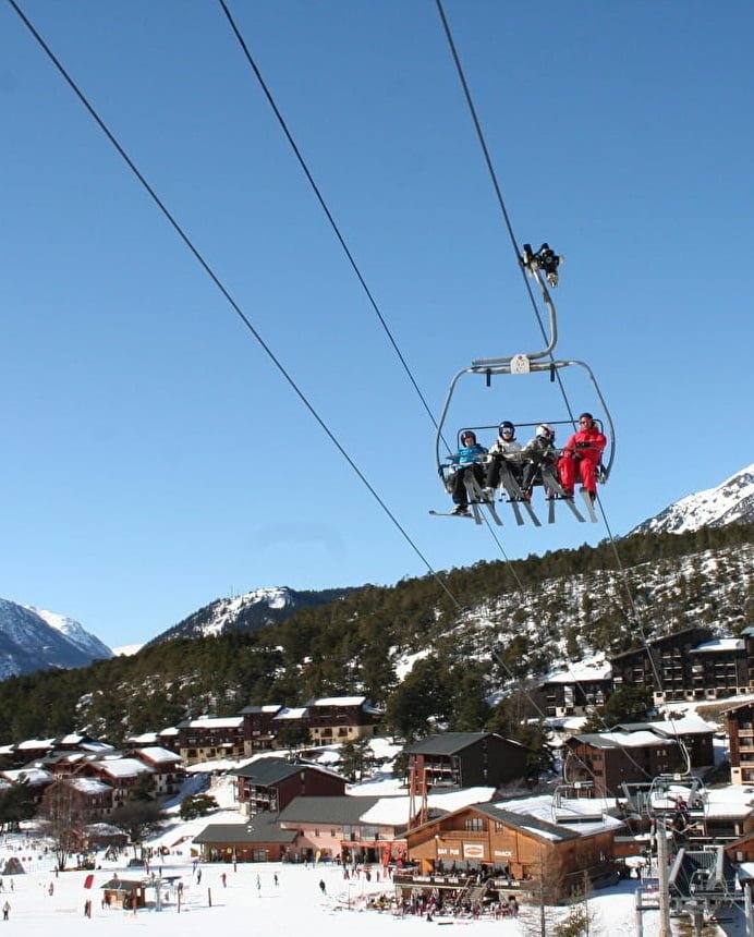 La Norma dorp met skilift