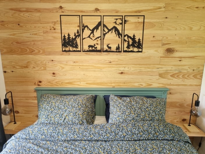 La Norma Chalet 96 - slaapkamer 1 met 2 persoonsbed