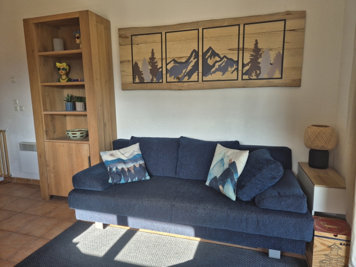 Chalet 96 La Norma - woonkamer bank