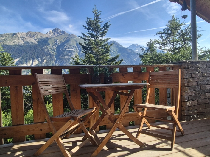 Chalet 96 La Norma - uitzicht woonkamer
