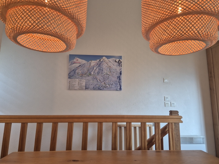 Chalet 96 La Norma - keuken piste kaart